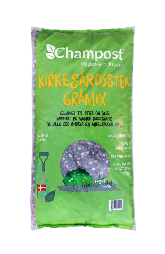Champost Kirkegårdssten gråmix 1ton